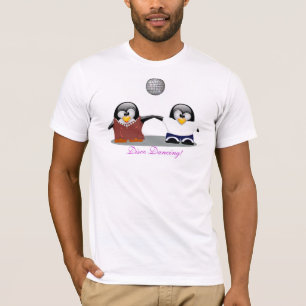 Tecknad Penguins Disco Dancing Shirt T-shirt