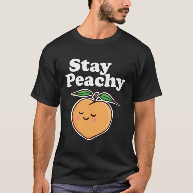 Tecknad Persika, Peachy T Shirt (Framsida)