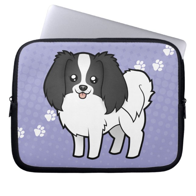 Tecknad Phalene/japansk haka Laptop Sleeve (Framsidan)