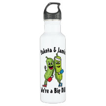 Tecknad Pickle Pair Pickleball Team Big Dill Stain