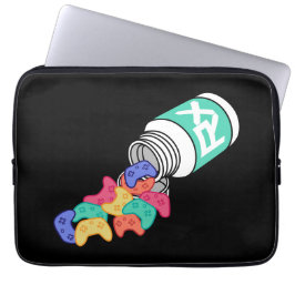 Tecknad Pill Flaska för spelarfärgad styrenhet Laptop Fodral