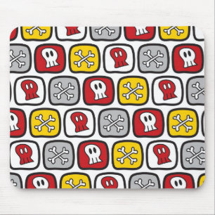 Tecknad Pirat/Skeleton Döskallars & Bones Roligt B Musmatta