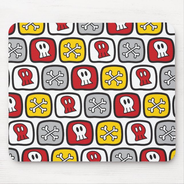 Tecknad Pirat/Skeleton Döskallars & Bones Roligt B Musmatta (Framsidan)