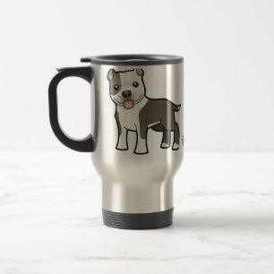 Tecknad Pitbull/amerikanStaffordshire Terrier Resemugg