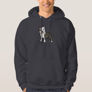 Tecknad Pitbull/amerikanStaffordshire Terrier Sweatshirt