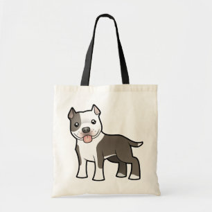 Tecknad Pitbull/amerikanStaffordshire Terrier Tygkasse