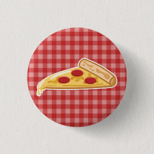 Tecknad pizzabit knapp