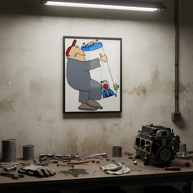 Tecknad Plumber Poster (Skapare uppladdad)