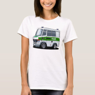 Tecknad Police Van T Shirt