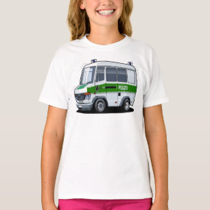 Tecknad Police Van T Shirt