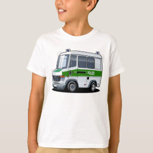 Tecknad Police Van T Shirt