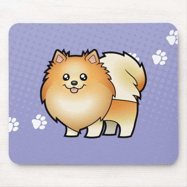 Tecknad Pomeranian Musmatta (Framsidan)