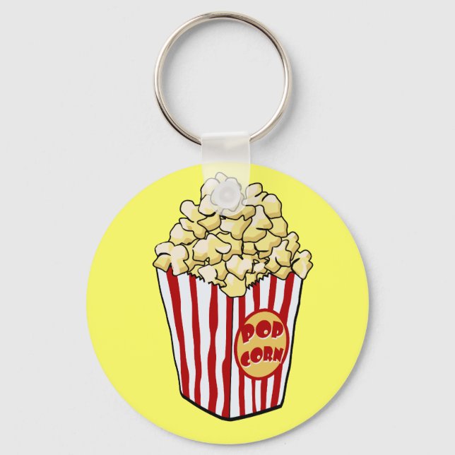 Tecknad Popcorn Bag-nyckelkedja Nyckelring (Framsida)