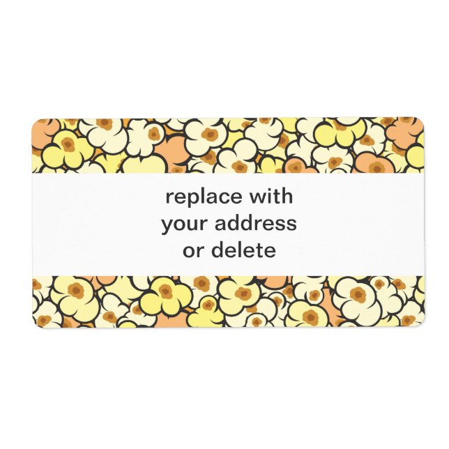 Tecknad Popcorn Fraktsedel (Framsidan)