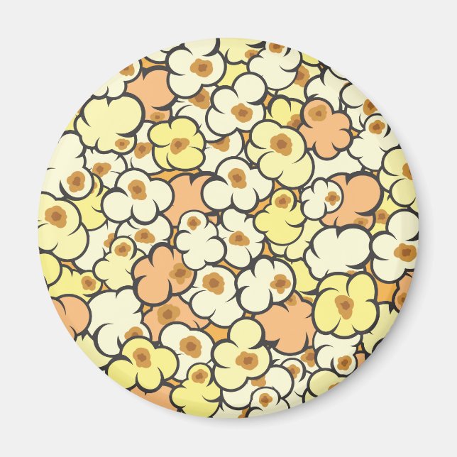 Tecknad Popcorn Magnet (Framsidan)