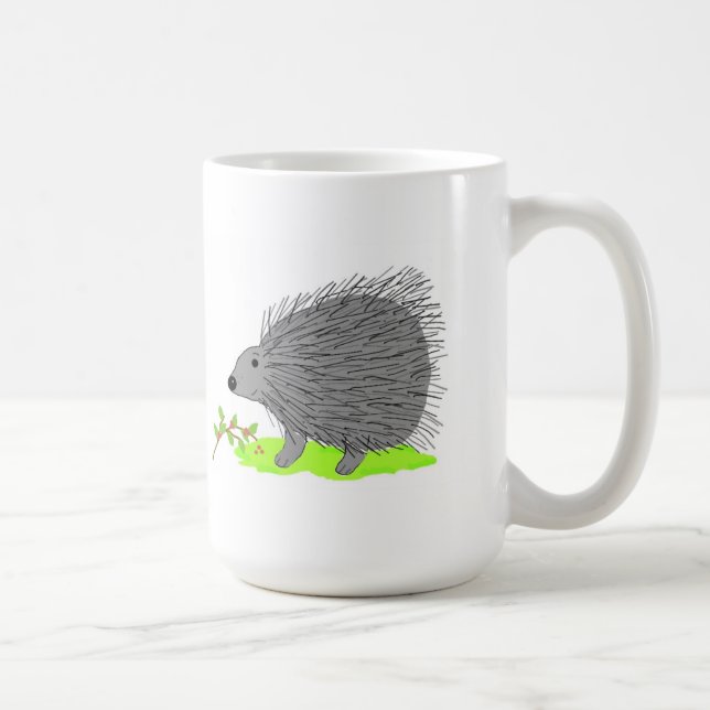 Tecknad Porcupin Kaffemugg (Höger)