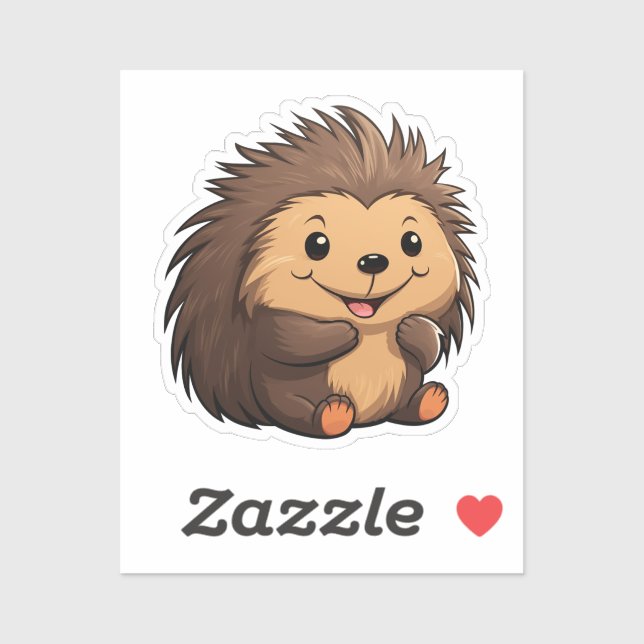 Tecknad porcupin klistermärken (Ark)
