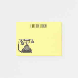 Tecknad Post-it Block