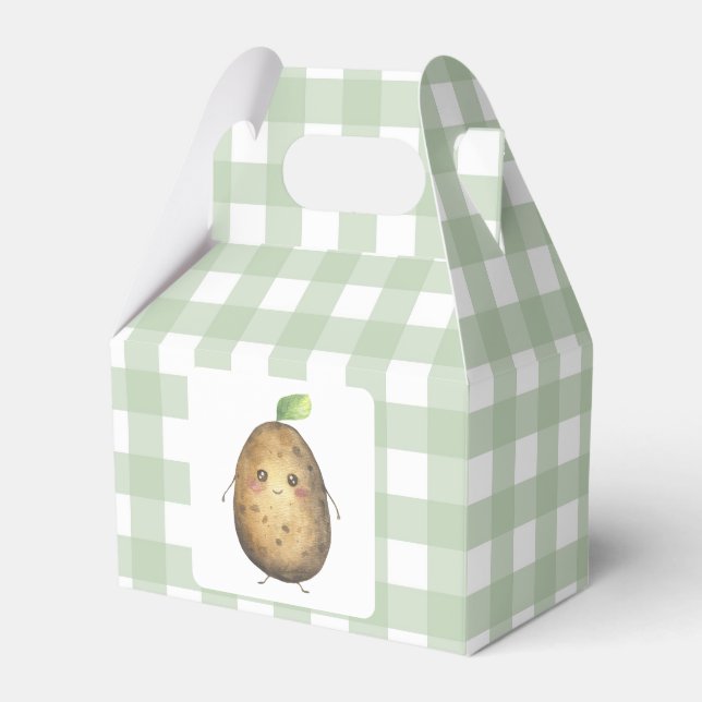 Tecknad Potatis Baby Shower Presentaskar (Framsidan Sidan)