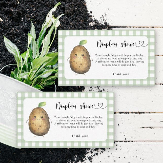 Tecknad-potatis - visning-duschkort tilläggskort (Skapare uppladdad)