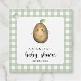 Tecknad Potato Baby Shower Gåvor Etiketter