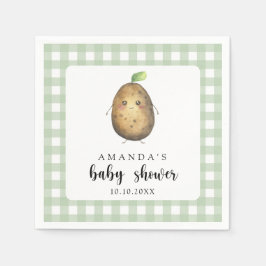 Tecknad Potato Baby Shower Pappersservett