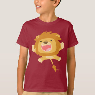 Tecknad Pouncing Lejon Children T-shirt
