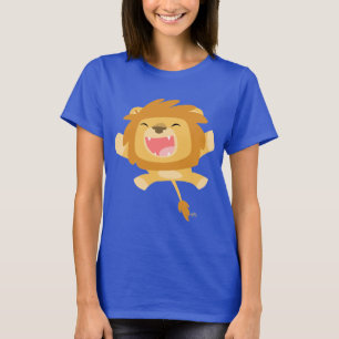 Tecknad Pouncing Lejon Women T-shirt