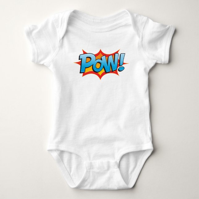 Tecknad Pow! T-shirt (Framsida)