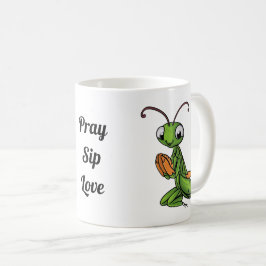 Tecknad Praying Mantis Personlig Kaffemugg