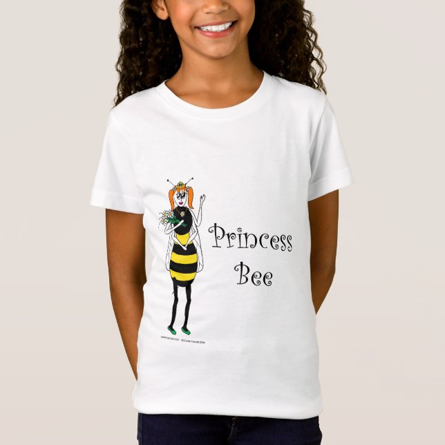 Tecknad Princess Bee T Shirt (Framsida)