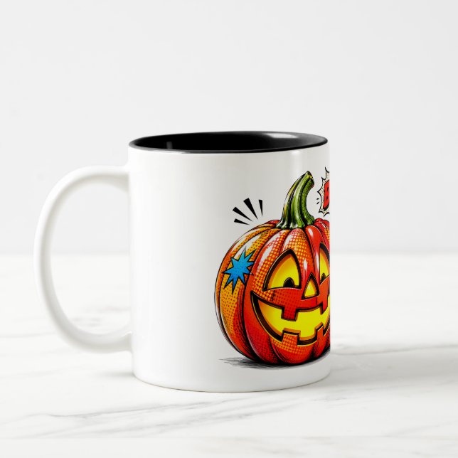 Tecknad Pumpa I Kopp (Vänster)