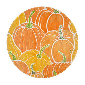 Tecknad pumpkin, söt höst mönster.