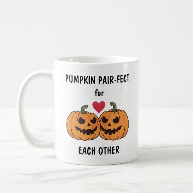 Tecknad Pumpkins Kaffemugg (Vänster)