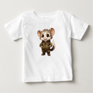 Tecknad pungdjur bebis fin jersey t-shirt