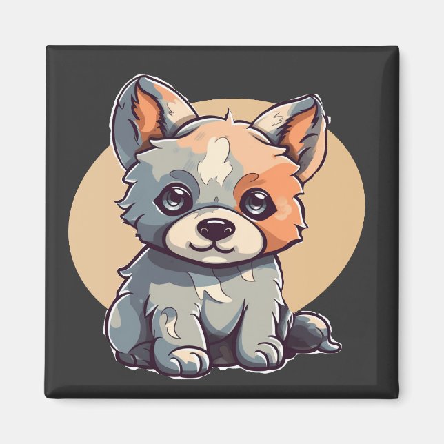 TECKNAD PUPPY MAGNET (Framsidan)