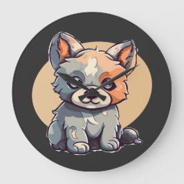 TECKNAD PUPPY STOR KLOCKA