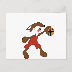 Tecknad Rabbit Michael Jordan Fläkt Vykort