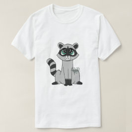 Tecknad Raccoon T-Shirt