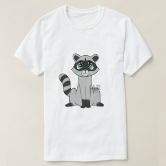 Tecknad Raccoon T-Shirt