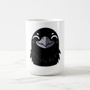 Tecknad Raven - leende Kaffemugg