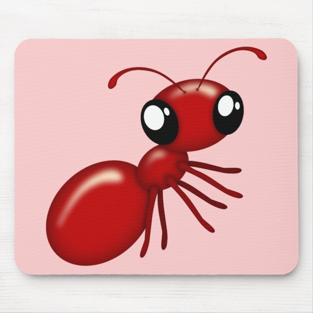 Tecknad Red Ant Mousemats Musmatta (Framsidan)