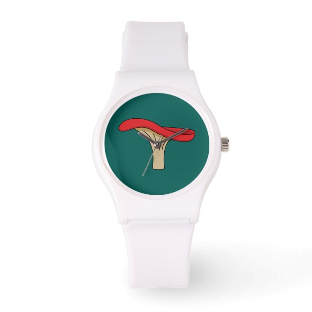 Tecknad Red Mushroom Armbandsur (Framsida)