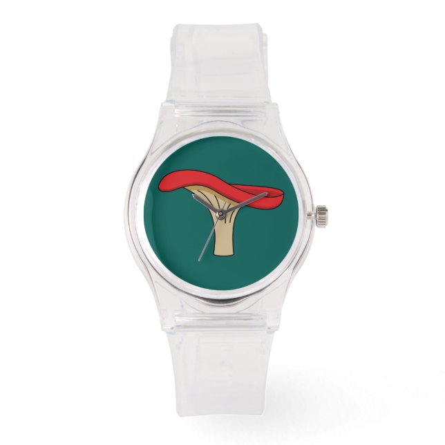 Tecknad Red Mushroom Armbandsur (Framsida)
