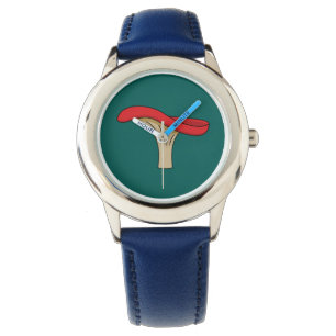 Tecknad Red Mushroom Armbandsur