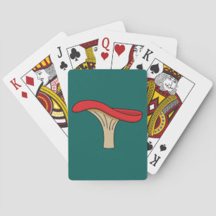 Tecknad Red Mushroom Casinokort