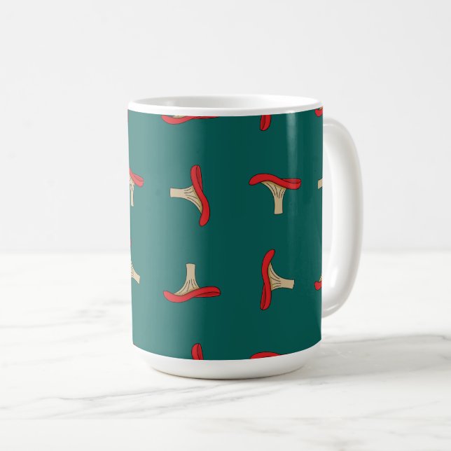 Tecknad Red Mushroom Kaffemugg (Framsida höger)