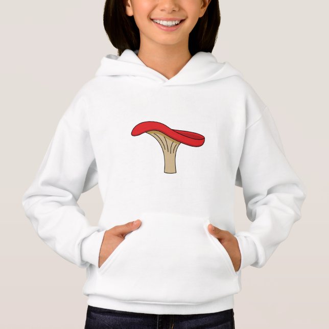 Tecknad Red Mushroom T Shirt (Framsida)