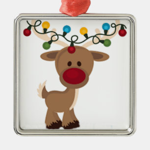 **TECKNAD REINDEER** CHRISTMAS ORNATION JULGRANSPRYDNAD METALL