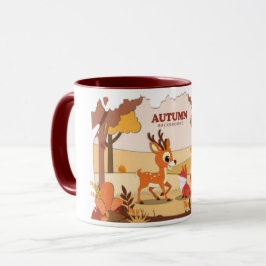 Tecknad renkaffe mugg
